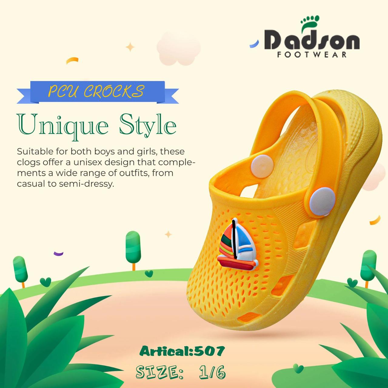 Dadson PCU Kids Crocks