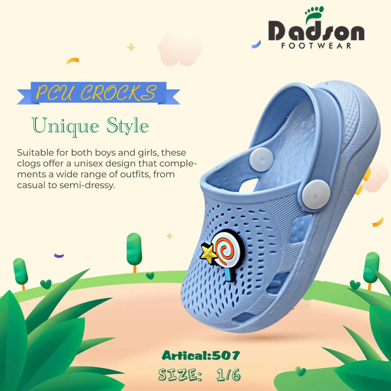 Dadson PCU Kids Crocks