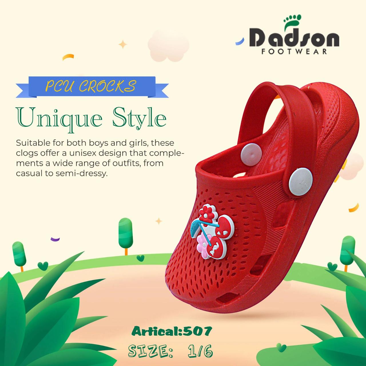 Dadson PCU Kids Crocks